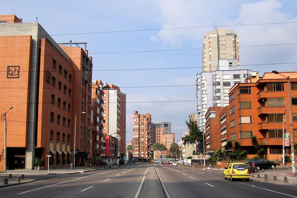 Fotografía de la carrera séptima con calle 65 de Bogotá