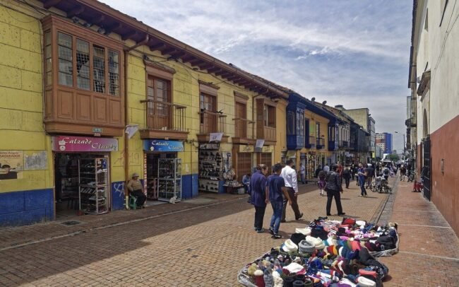 ventas informales en el centro de Bogotá